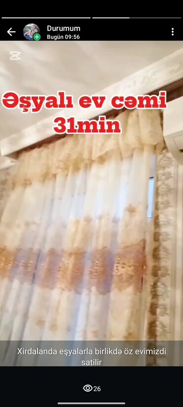 Həyət evləri və villaların satışı: Xırdalanda əşyalarla birlikdə satılan həyət evi.Kim istese yazsin -da lalafo.az — 11 Həyət evləri və villaların satışı: Xırdalanda əşyalarla birlikdə satılan həyət evi.Kim istese yazsin — 11