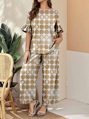 trenerke 90 tih prodaja: XL (EU 42), Geometrical, color - Beige