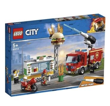 detskie igrushki lego: Продаю оригинал Lego City 60214 (пр-во Дания) . Конструктор наз «Пожар