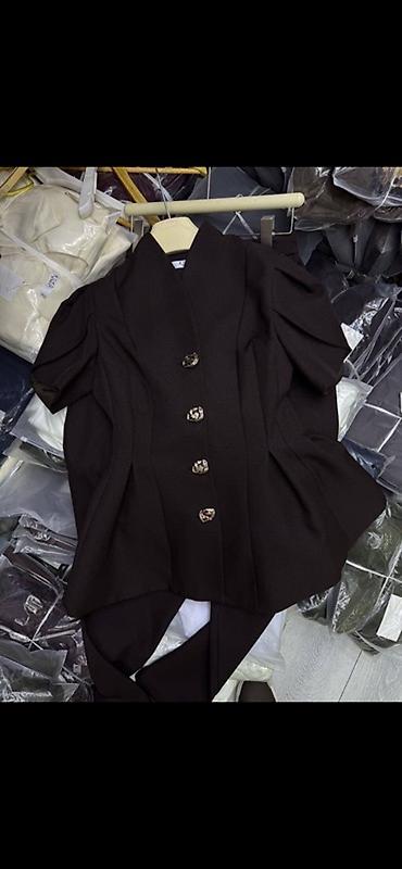 женские кастюмы: Брючный костюм, Прямые, Пиджак, Made in KG, Осень-весна — 7