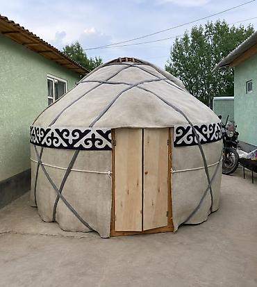 Спорт жана хобби: Боз үйлөр сатылат, Каркасы Жыгач, 45 баш, Диаметри: 3.5 метр — 1