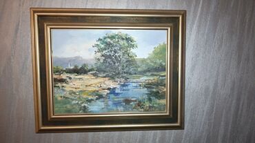 emmezeta fotelje na razvlačenje: Painting, 55 x 43 cm, Used
