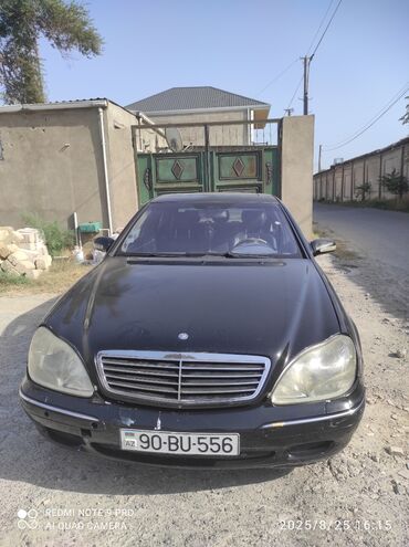 disk ve tekerler type 1 per page 99: Mercedes-Benz S-Class (W220) sedan - Kuzov: qara rəng, 4 qapılı sedan