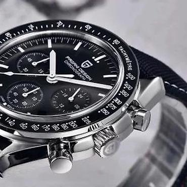 Ručni satovi: PAGANI DESIGN PD-1701 -Crni- Omega Speedmaster Moonwatch Potpuno nov — 10