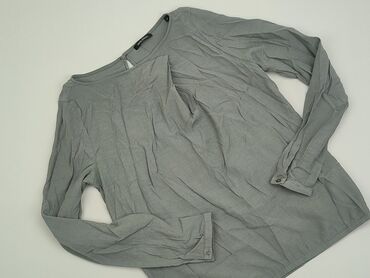 Bluzki: Bluza M (EU 38), stan - Bardzo dobry, wzór - Jednolity kolor, kolor - Szary