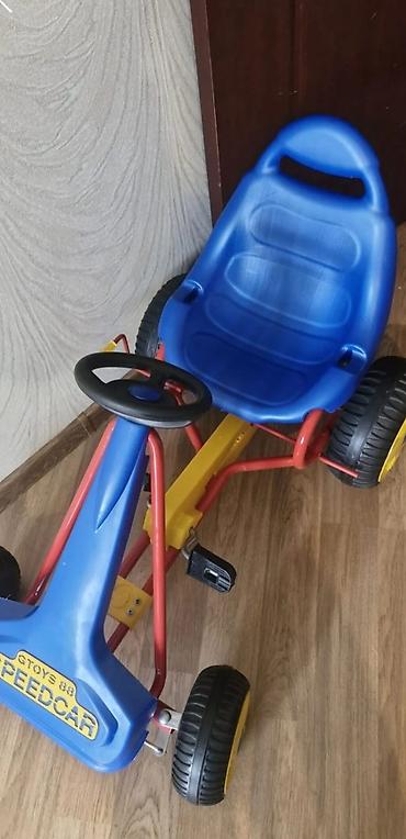 pedallı go kart: Uşaq pedal maşını – GTOYS 88 SPEEDCAR - Rənglər: mavi korpus və — 2