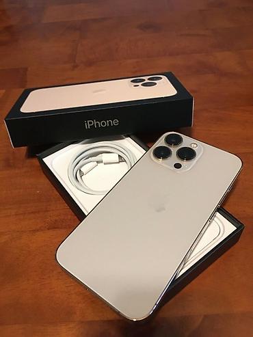 IPhone 13 Pro Max, Б/у, 128 ГБ, Золотой, Кабель, В рассрочку, 100 %
