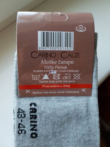 Čarape i donji veš: Čarape kvalitetne karirane Vel;43-46. Muške tanje karirane čarape — 5
