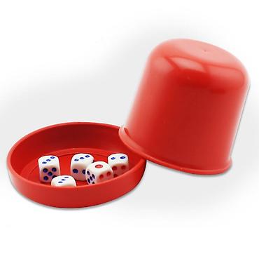 №: 14051 Məhsulun adı: Zər dəsti qab ilə, plastik, qırmızı, 5 əd