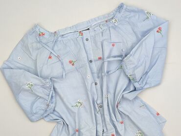 bluzki w paski rękaw 3 4: Yessica, Women's blouse, size 5XL