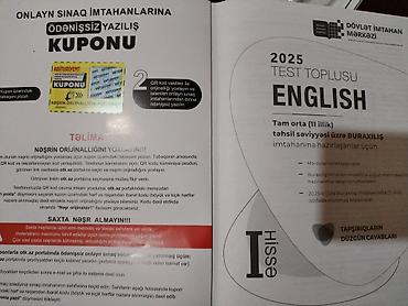 array informatika test toplusu pdf: İngilis dili Testlər 11-ci sinif, 1-ci hissə — 2
