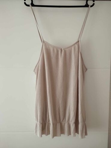 haljine na preklop: 2XL (EU 44), Lycra, Single-colored, color - Beige