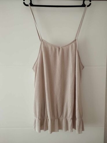 takko ženske majice: 2XL (EU 44), Lycra, Single-colored, color - Beige