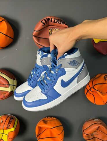 Кроссовки и спортивная обувь: В наличии!🛒 Air Jordan 1 Mid Cement Grey True Blue 📏Размеры с 36 по