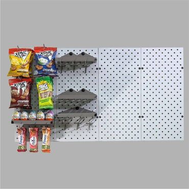 Стеллажи: Панель перфорированная, настенная, для магазина и склада — 6