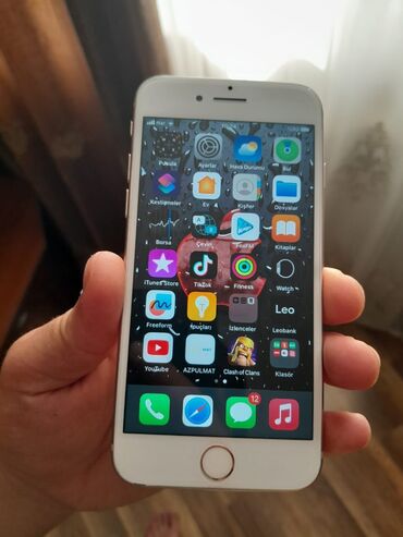 iphone x problemleri: IPhone 8, 64 GB, Qızılı, Zəmanət, Barmaq izi, Simsiz şarj