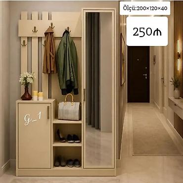 Dəhliz üçün çoxfunksiyalı giriş mebeli dəsti - Ölçü: 200×120×40 sm