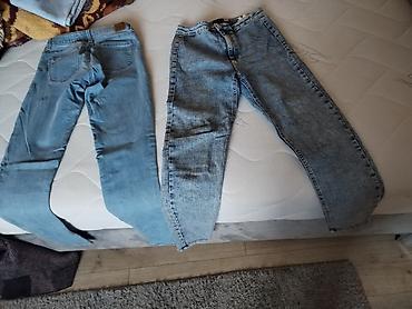 Farmerke: Komplet farmerki – 4 para, svetloplava do srednje plava džins paleta — 12