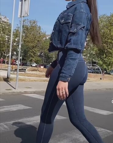 Farmerke: Farmerice model kao helanke Savrsene Visok struk Teksas elastin Vel S — 8