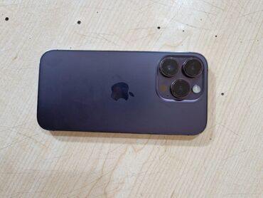 işlənmiş iphone x: IPhone 14 Pro, 128 ГБ, Deep Purple, Беспроводная зарядка, Face ID