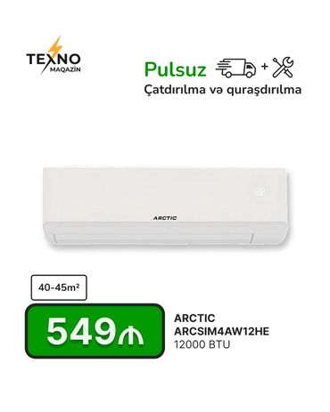 texno camon 20 pro: Kondisioner 40-45 kv. m, Split sistem, Kredit yoxdur, Pulsuz quraşdırılma
