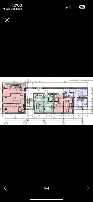 Продажа квартир: 2 комнаты, 63 м², Западный (новый) автовокзал Элитка, 1 этаж, ПСО (под самоотделку) — 4
