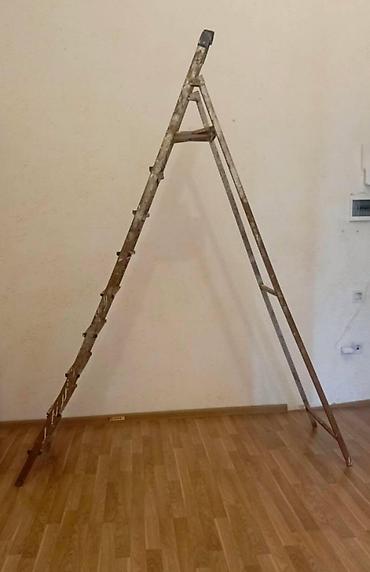dəmir nərdivan qiyməti: Açılıb-bağlanan metal pilləkan - Material: metal konstruksiya — 2