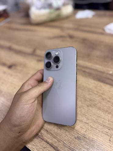 приставка смарт тв для телевизора: IPhone 15 Pro, Б/у, 256 ГБ, Natural Titanium, Кабель, 80 % — 1
