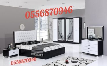 Yataq otağı dəstləri: İkinəfərlik çarpayı, Termo, Dolab, 2 tumba, Azərbaycan, Yeni — 4