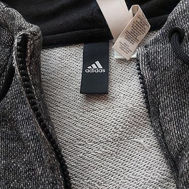 Kişi geyimləri: Adidas idman dəsti – kapüşonlu jaket + şalvar - Rəng: tünd boz — 4