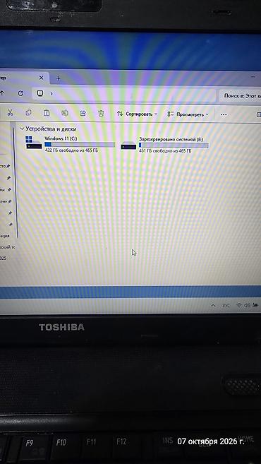 Ноутбуки Toshiba: Ноутбук Toshiba, Для учебы, Б/у, Intel Core i3, ОЗУ, RAM: 12 ГБ — 5