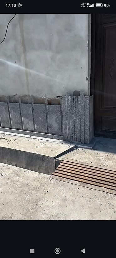 Мраморные и гранитные работы: Сокол жасайбыз - Изготовление и монтаж цокольных и фасадных — 1