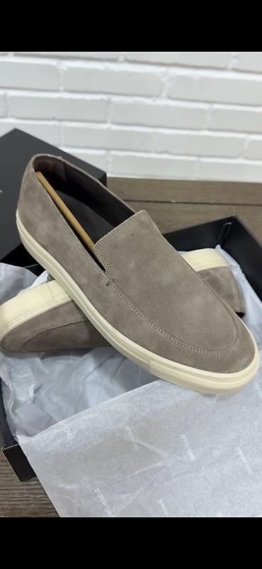Лоферы, 42, Massimo Dutti, Новый, цвет - Серый, Бесплатная доставка