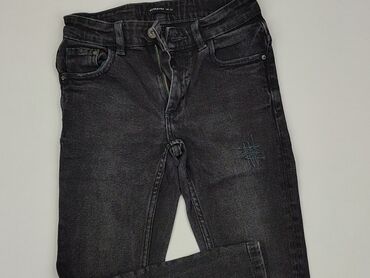 czarne jeansy allegro: Spodnie jeansowe, Reserved, 10 lat, 140, stan - Dobry