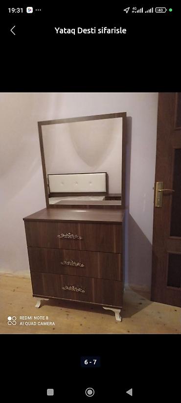 güzgü ev: Laminatdan yığılmış kamod - Material: yüksək keyfiyyətli laminat - — 2
