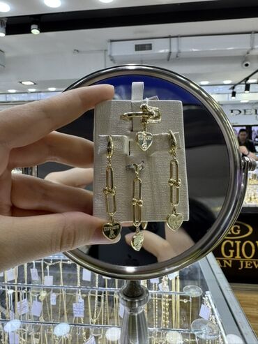 tək qaş üzük: В комплекте: Серьги, Tiffany, Желтое золото