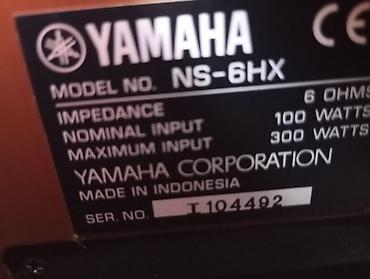 Dinamiklər və kolonkalar: İşlənmiş Yamaha Kolonka, Növ - Sabvufer, rəng - Qəhvəyi — 10