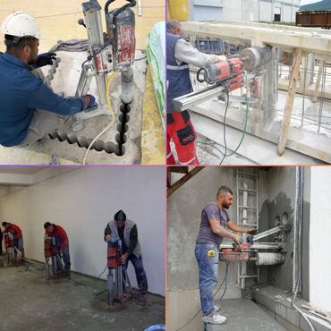 Beton işləri: #Betonkesme #betondeşmə Beton kubik kərpic - dən kəsim deşim — 1