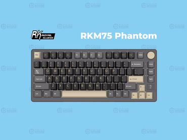 офисная клавиатура: Клавиатура Royal Kludge RKM75 Phantom (Silver Switch) Клавиатура