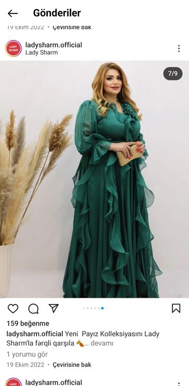 Ziyafət donları: Ziyafət donu,Lady sharmdan alınıb,bir dəfə geyilib42razmerdir — 3