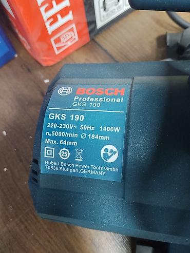 мини циркулярка: Дисковая пила Bosch Professional GKS 190 - Мощность: 1400 Вт - — 3