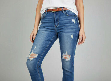sukienki w paski reserved: Denim, Jeansy damskie, rozmiar L