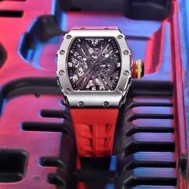 Ručni satovi: Pagani Design PD-1738 -Crvena- Richard Mille Skeleton Homage Potpuno — 5