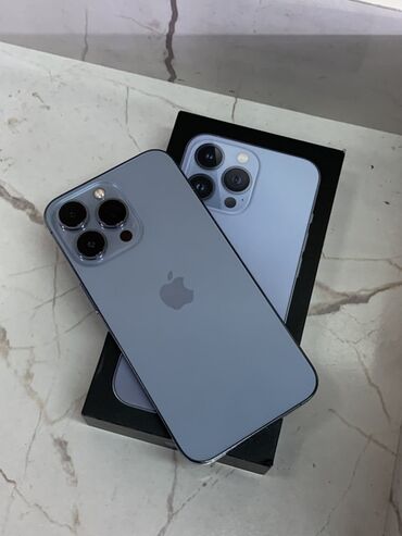 подарочный набор apple 6 в 1: IPhone 13 Pro, 512 ГБ, Sierra Blue, Коробка, 89 %