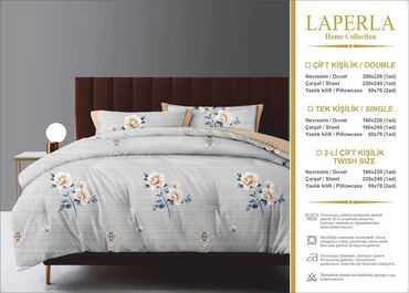 Pastel dəstləri: Laperla yataq dəsti. Parça pambıqdır Ölçü tək nəfərlik Çxol 160*220 — 16