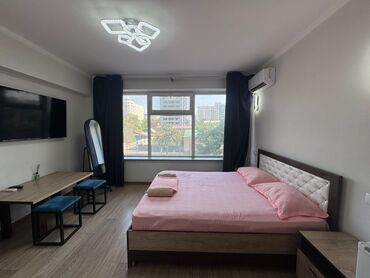 1 комнатная квартира на сутки в оше: 1 бөлмө, Душ кабинасы, Жаздык, жууркан-төшөк каптары, Кондиционер