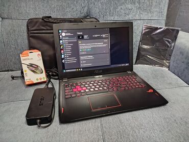 купить игровые наушники с микрофоном: Ноутбук, Asus, 16 ГБ ОЭТ, Intel Core i7, 15.6 ", Колдонулган, Жумуш, окуу үчүн, эс тутум SSD