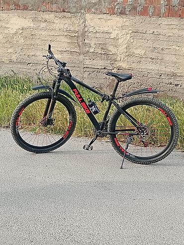 velosiped summa: FULL BIKE dağ velosipedi - Rəng: qara, qırmızı loqo və detallarla - — 2