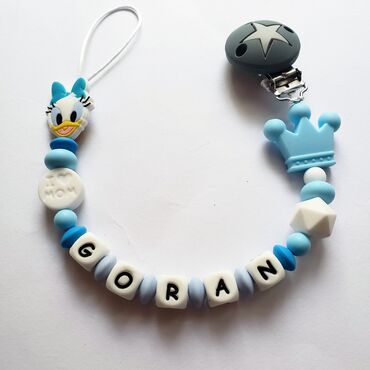 Ostale dečije stvari: Silikonski lancic za dudu ili glodalicu sa imenom po vasoj zelji na lalafo.rs — 28 Ostale dečije stvari: Silikonski lancic za dudu ili glodalicu sa imenom po vasoj zelji — 28