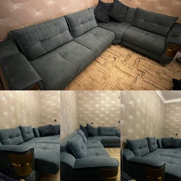 Masa və oturacaq dəstləri: Künc divan, İşlənmiş, Açılan, Bazalı